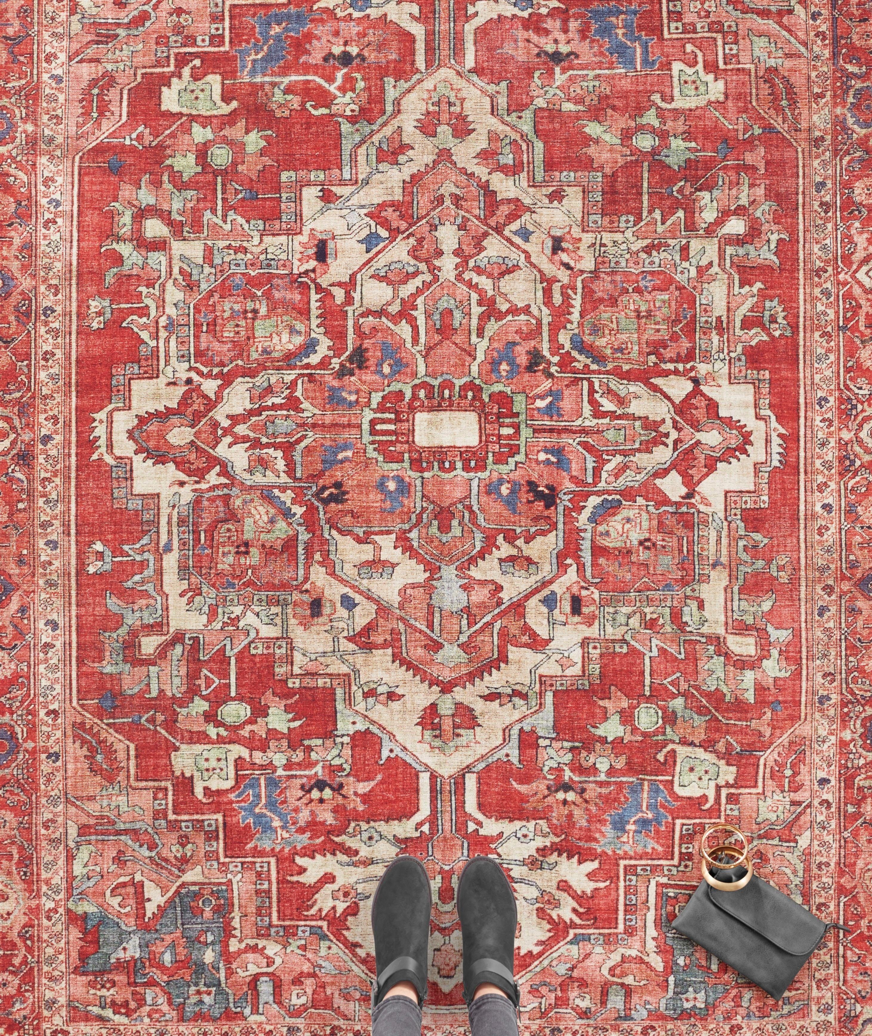 Teppich Leta, NOURISTAN, rechteckig, Höhe: 5 mm, Orientalisch, Orient, Kurzflor, Wohnzimmer, Schlafzimmer, Esszimmer