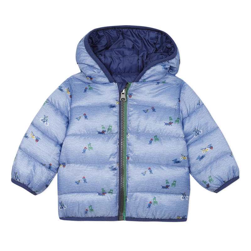 Doudoune bébé garçon réversible à capuche Absorba