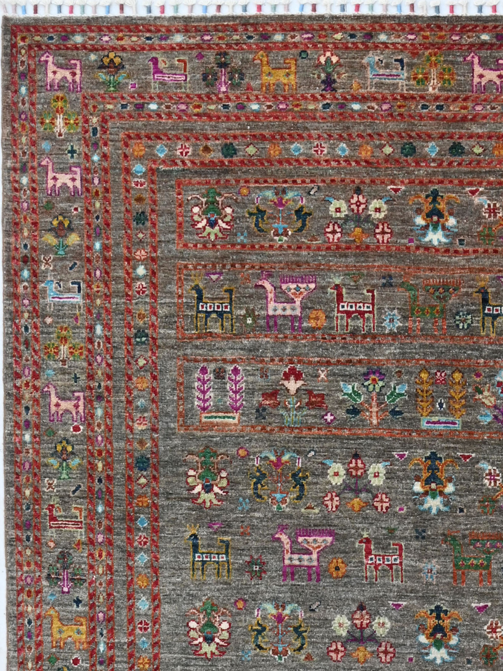 Chobi Schal ca. 153 x 199 cm, Unikat / Einzelstück