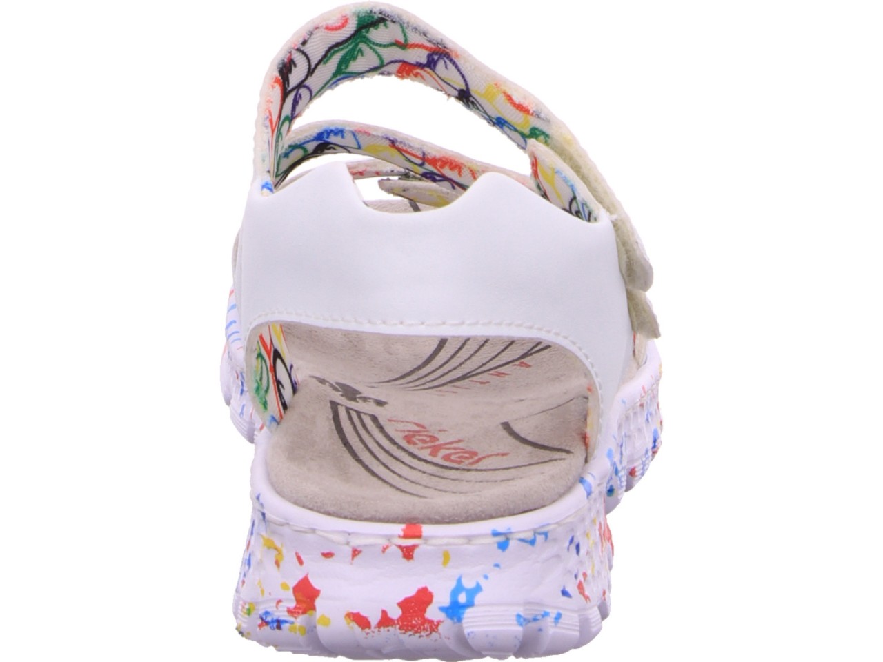 RIEKER Klassische Sandalen weiss