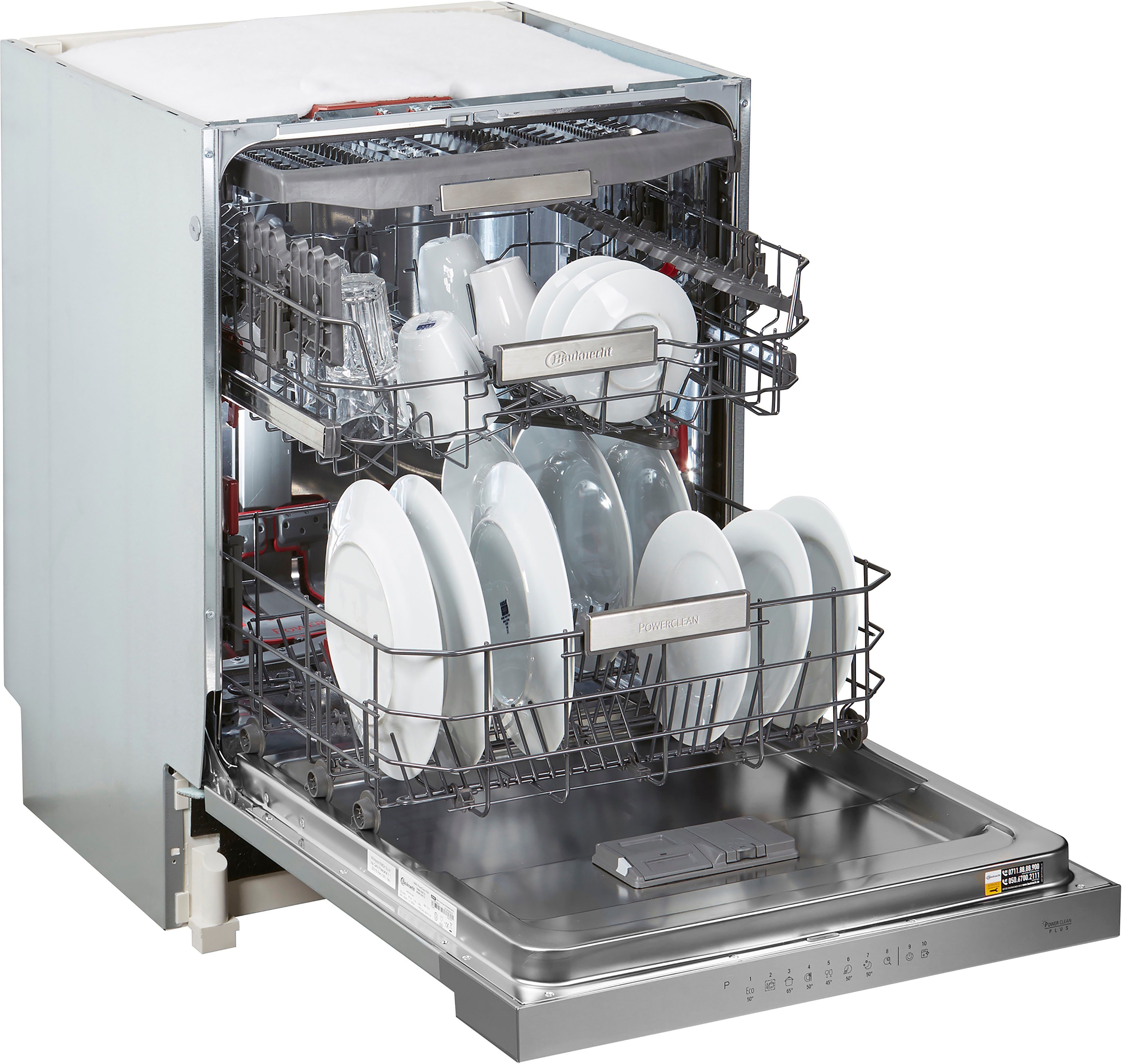BAUKNECHT teilintegrierbarer Geschirrspüler, OBBO POWERCLEAN 6330, 14 Maßgedecke