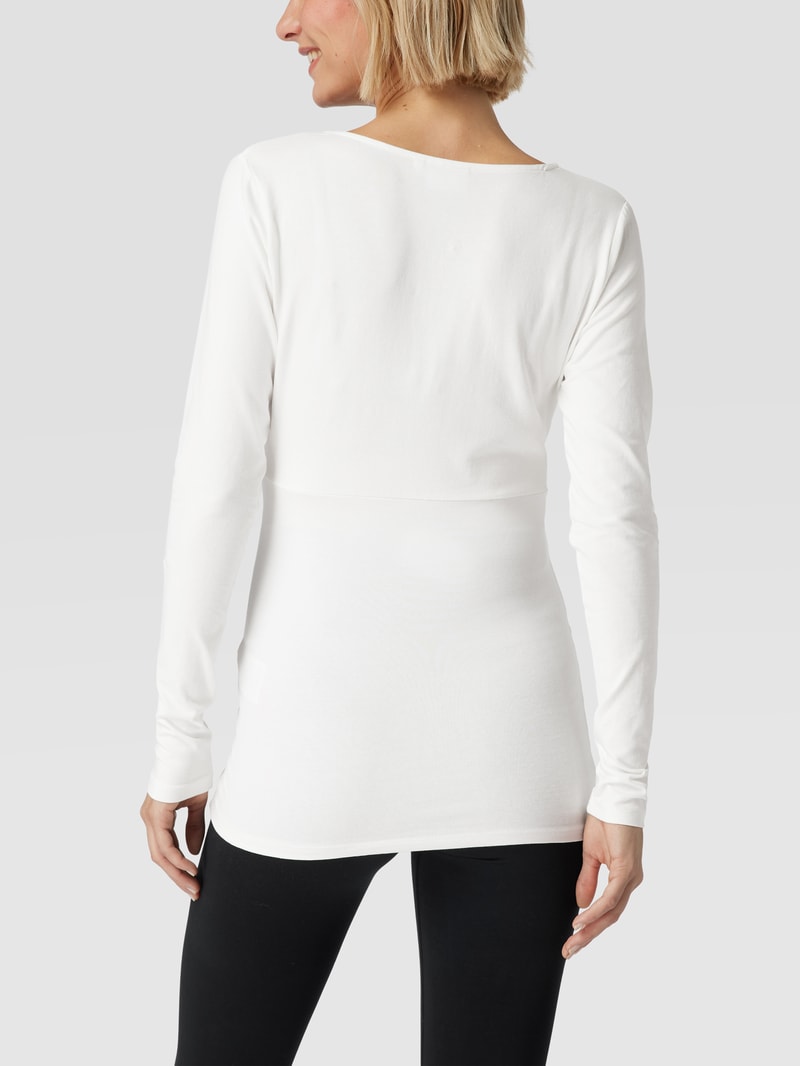 Umstands-Longsleeve in Wickel-Optik Modell 'Emma' im 2er-Pack in schwarz