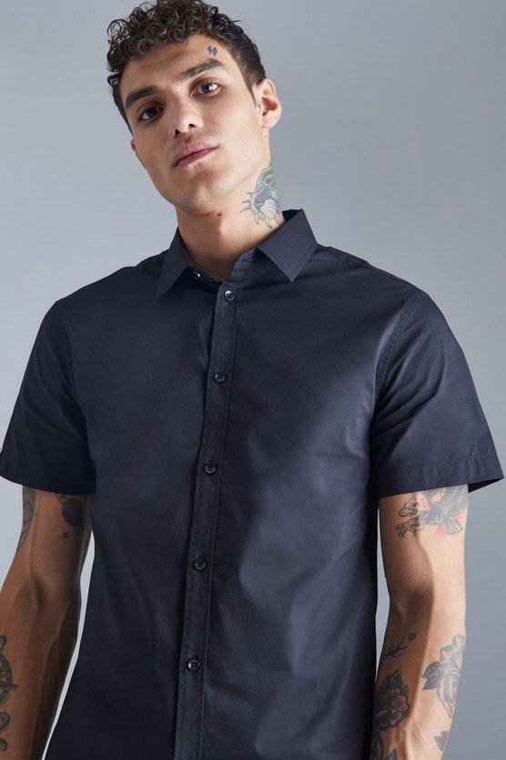 Kurzärmliges Slim-Fit Hemd