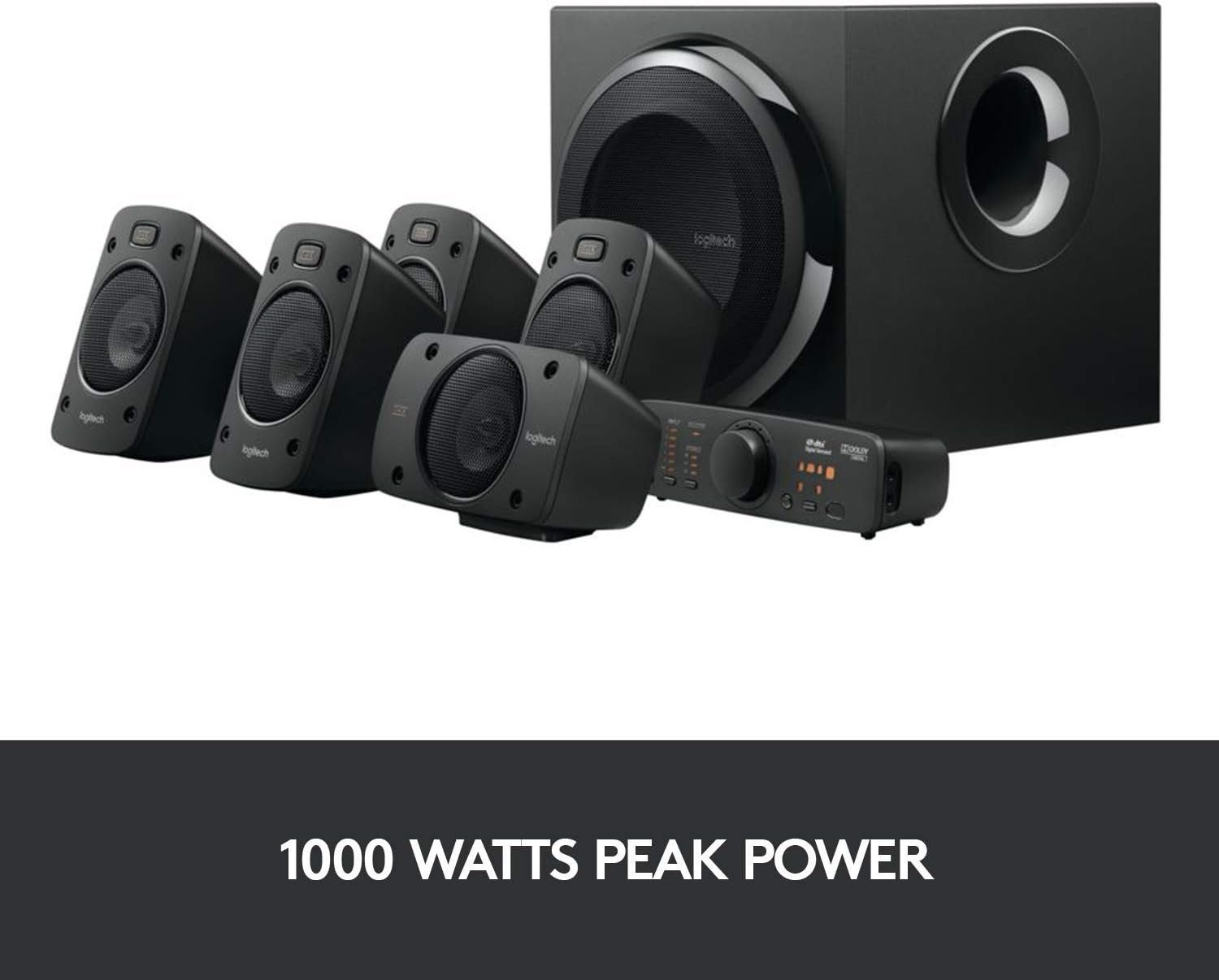 Logitech Z906 Surround-Sound System 5.1 5.1 Lautsprecher System (1000 W)