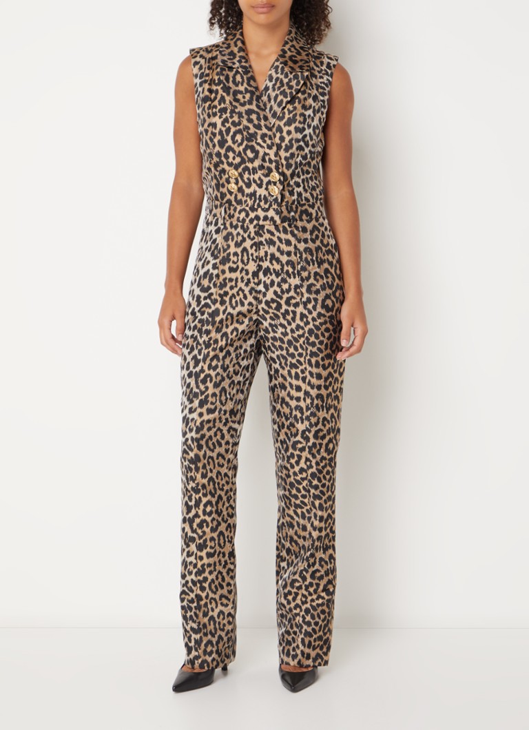 NIKKIE Benicia kombinezon ravnog kroja s leopard printom