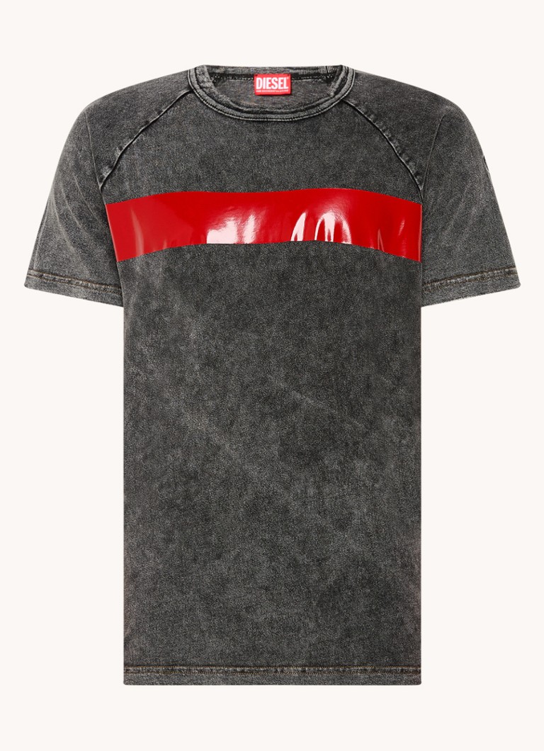 T-shirt Diesel T-Radjust-Q1 con finitura lavata