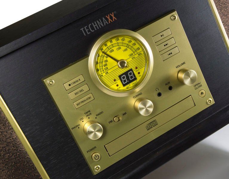 Technaxx Nostalgie Bluetooth Plattendigitalisierer All-in-One TX-103 Multifunktionsspieler (Riemenantrieb, Bluetooth)