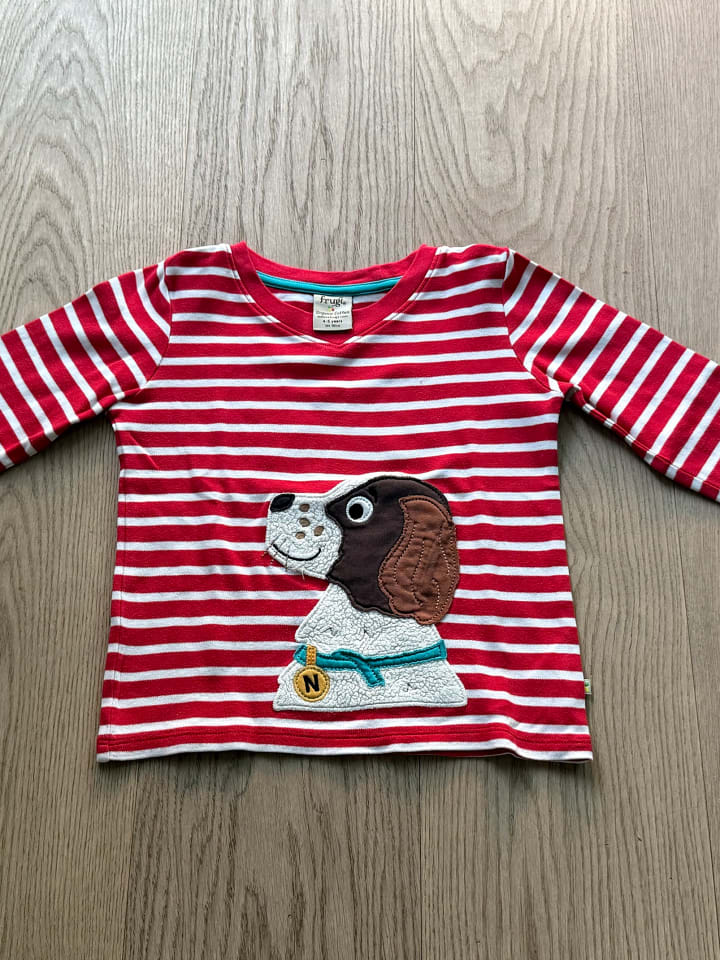 Frugi Frugi Longsleeve Hund Ringel günstig kaufen 104/110