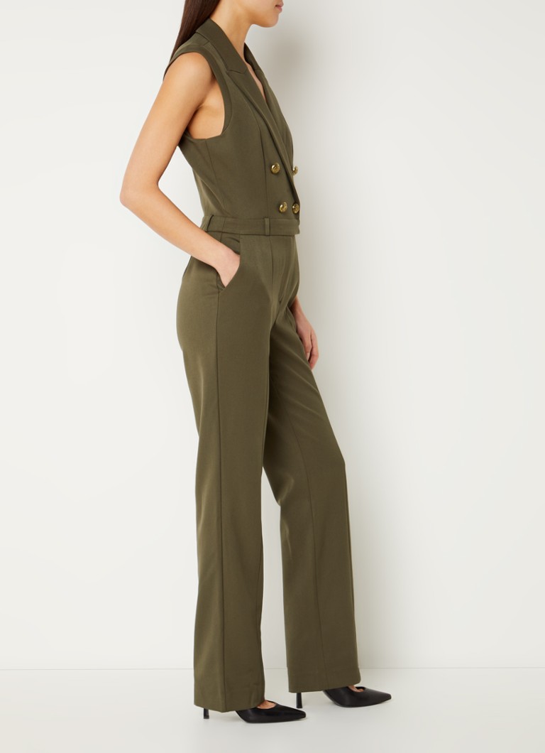 NIKKIE Asti regular fit jumpsuit with decorative buttons and side pockets