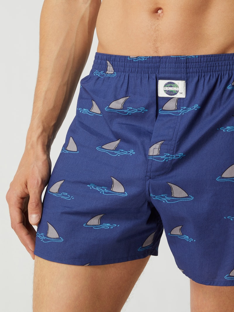 Boxershorts aus Baumwolle in dunkelblau