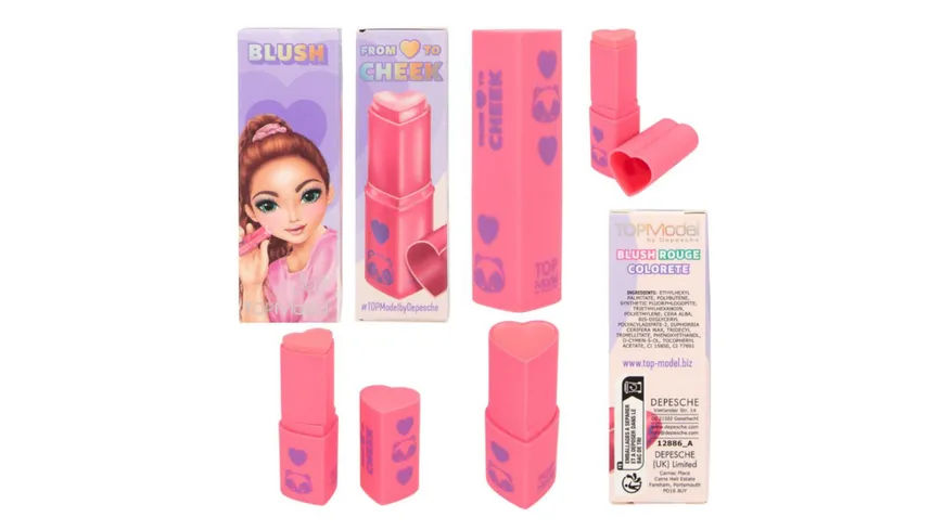 TOPModel Blush Stick Herz BEAUTY and ME sortiert
