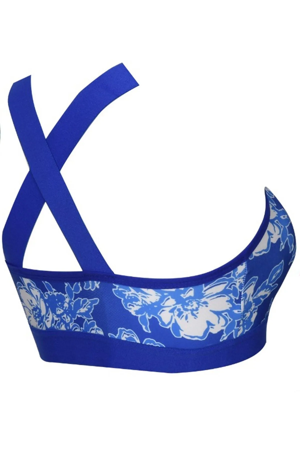 Nicoletta  Mixed-26 Damen-BH, schwammunterstützt, Sport-Bustier, gemustert, Fitness