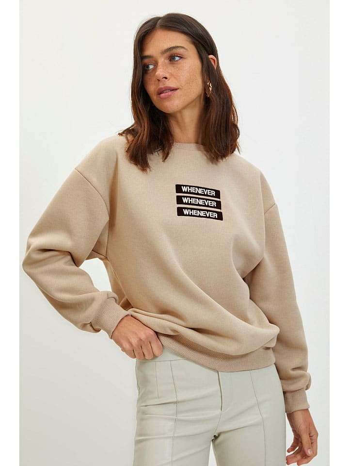 trendyol Sweatshirt in Sand günstig kaufen