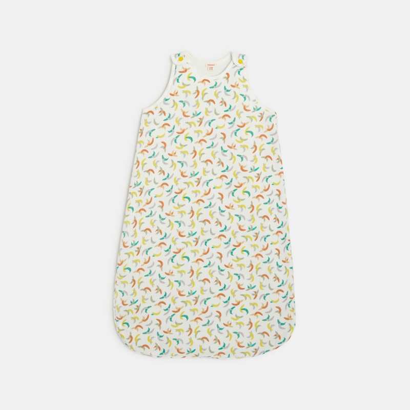 Gigoteuse bébé en gaze de coton bananes blanche Catimini