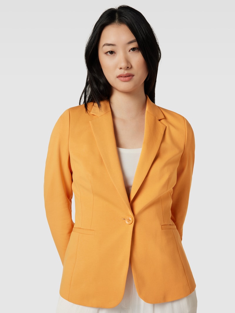 Blazer mit Knopfverschluss in orange
