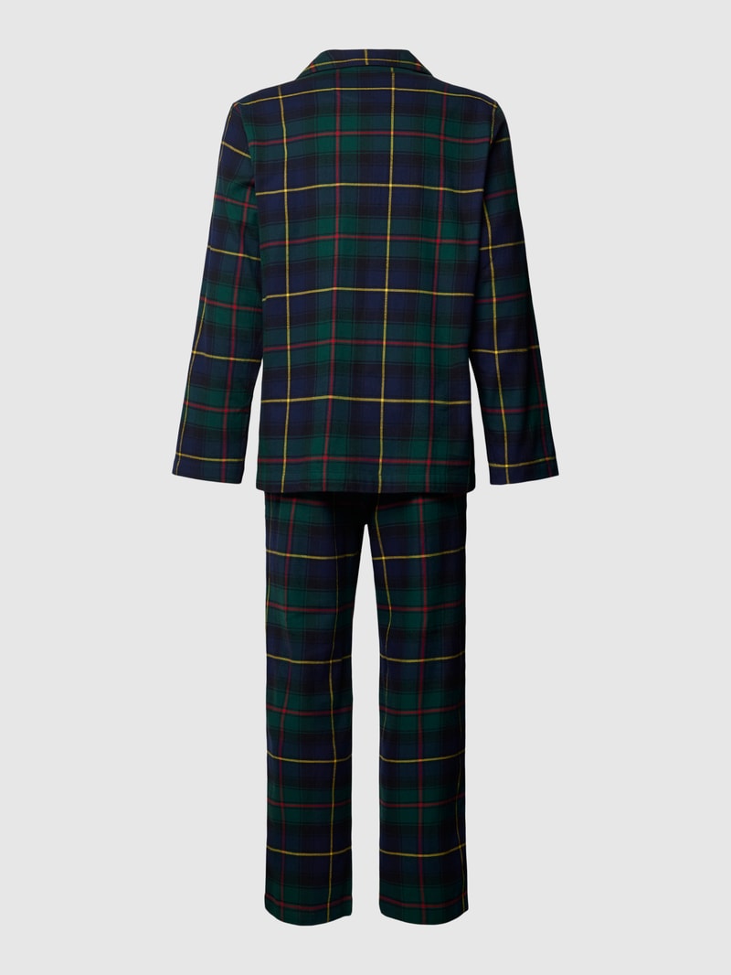 Pyjama im Geschenk-Set Modell 'FLANNEL' in dunkelblau