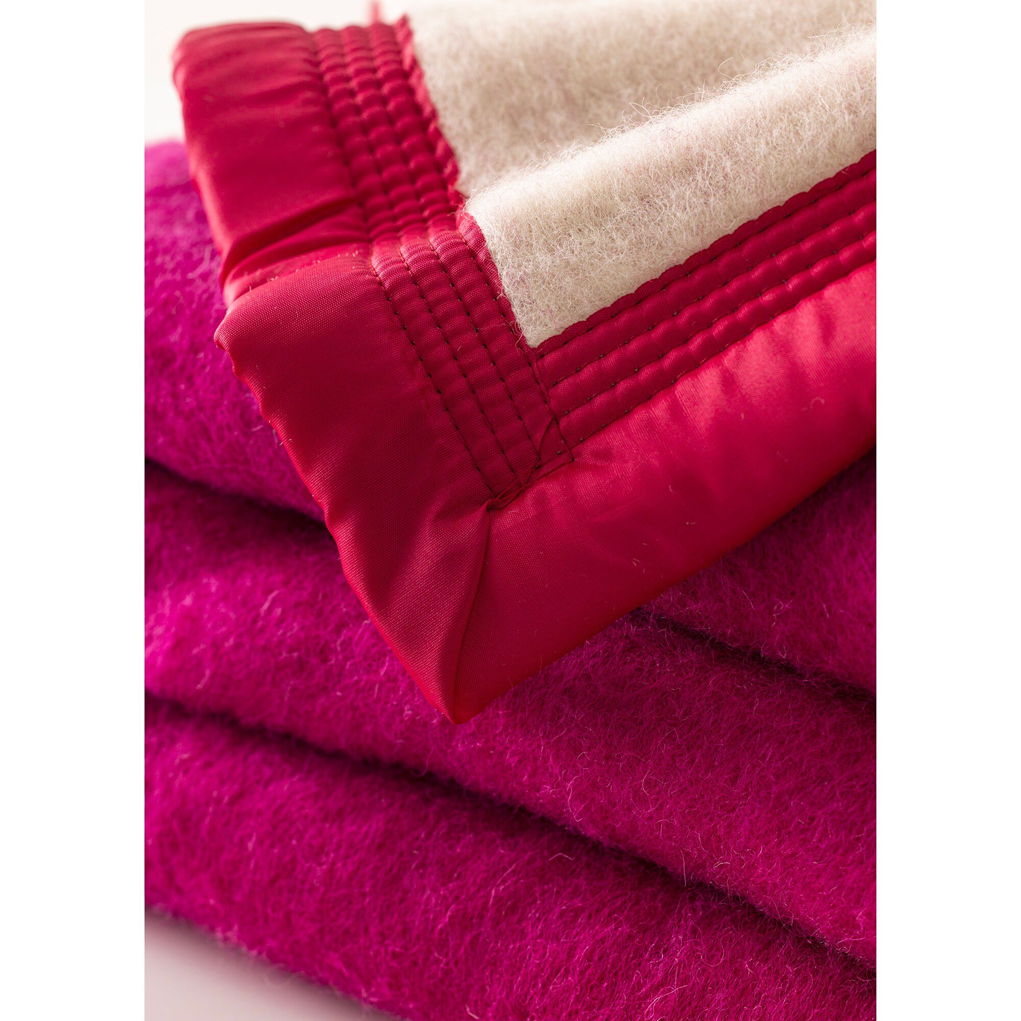 Couverture bicolore laine 800g/m2