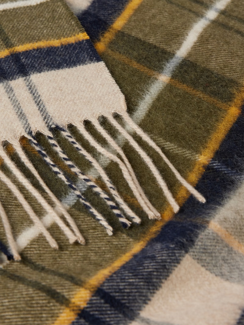 Schal mit Tartan-Muster in sand