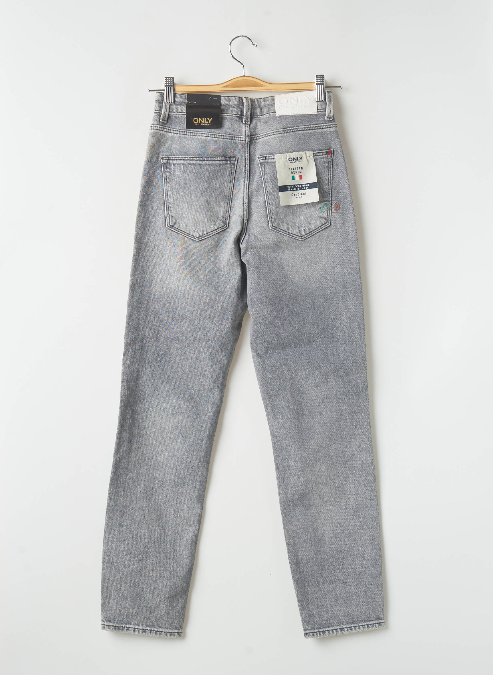 Only Jean Mom Femme couleur gris