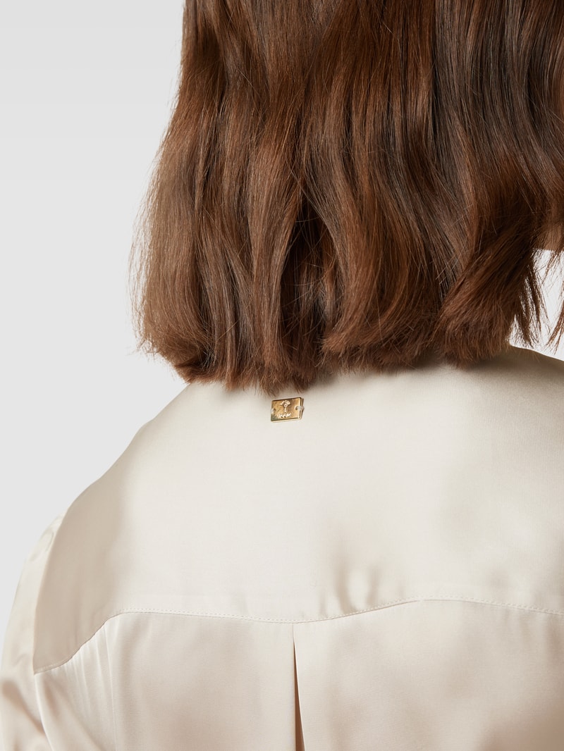 Bluse mit Zierschleife in ecru
