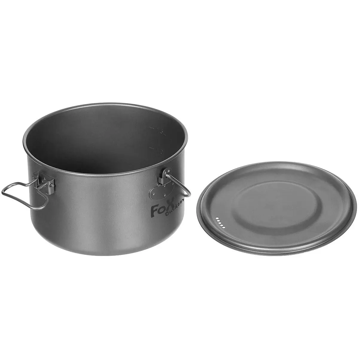 Topf Titan groß mit Deckel