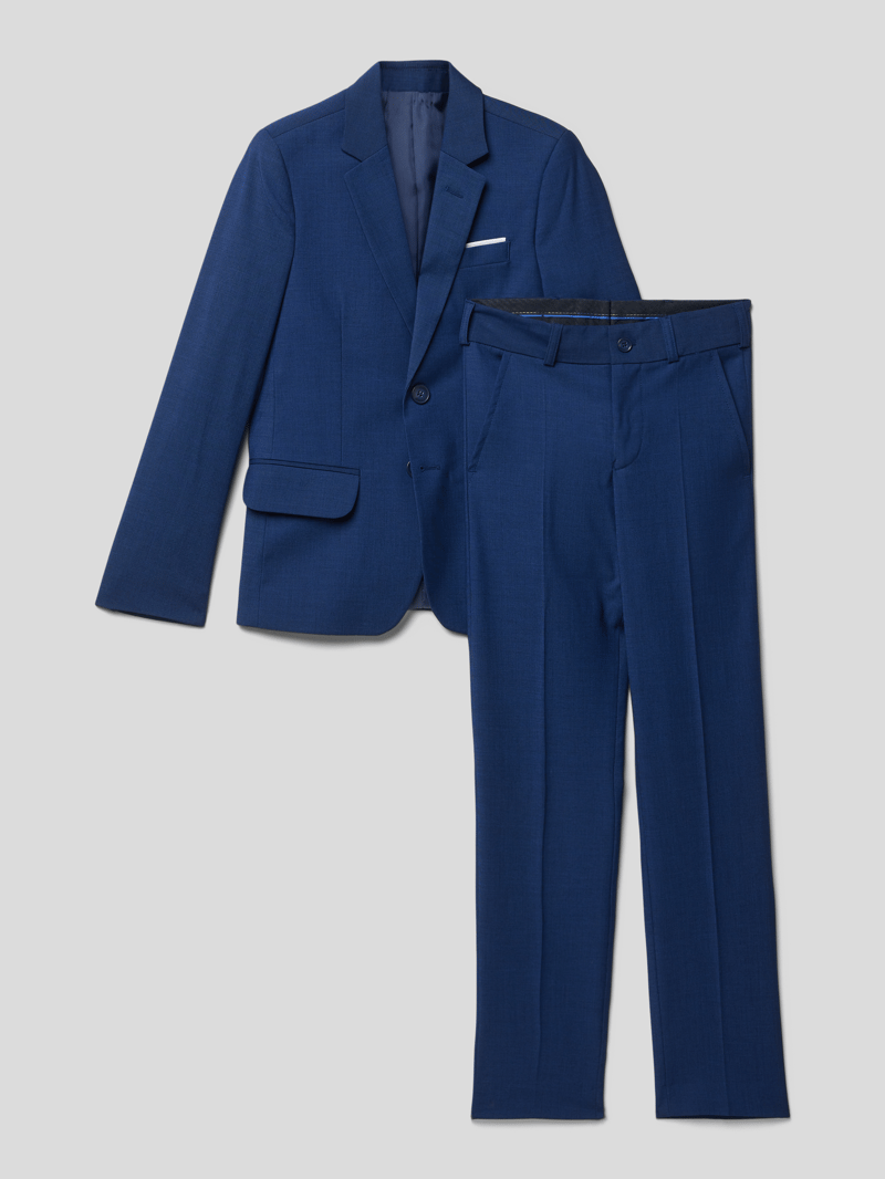 Anzug mit Pattentaschen in marineblau
