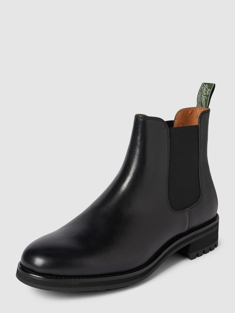 Chelsea Boots aus Leder Modell 'BRYSON' in schwarz