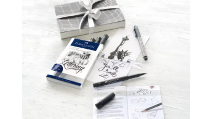 FABER-CASTELL Pitt Artist Pen Starter-Set für Hand Lettering