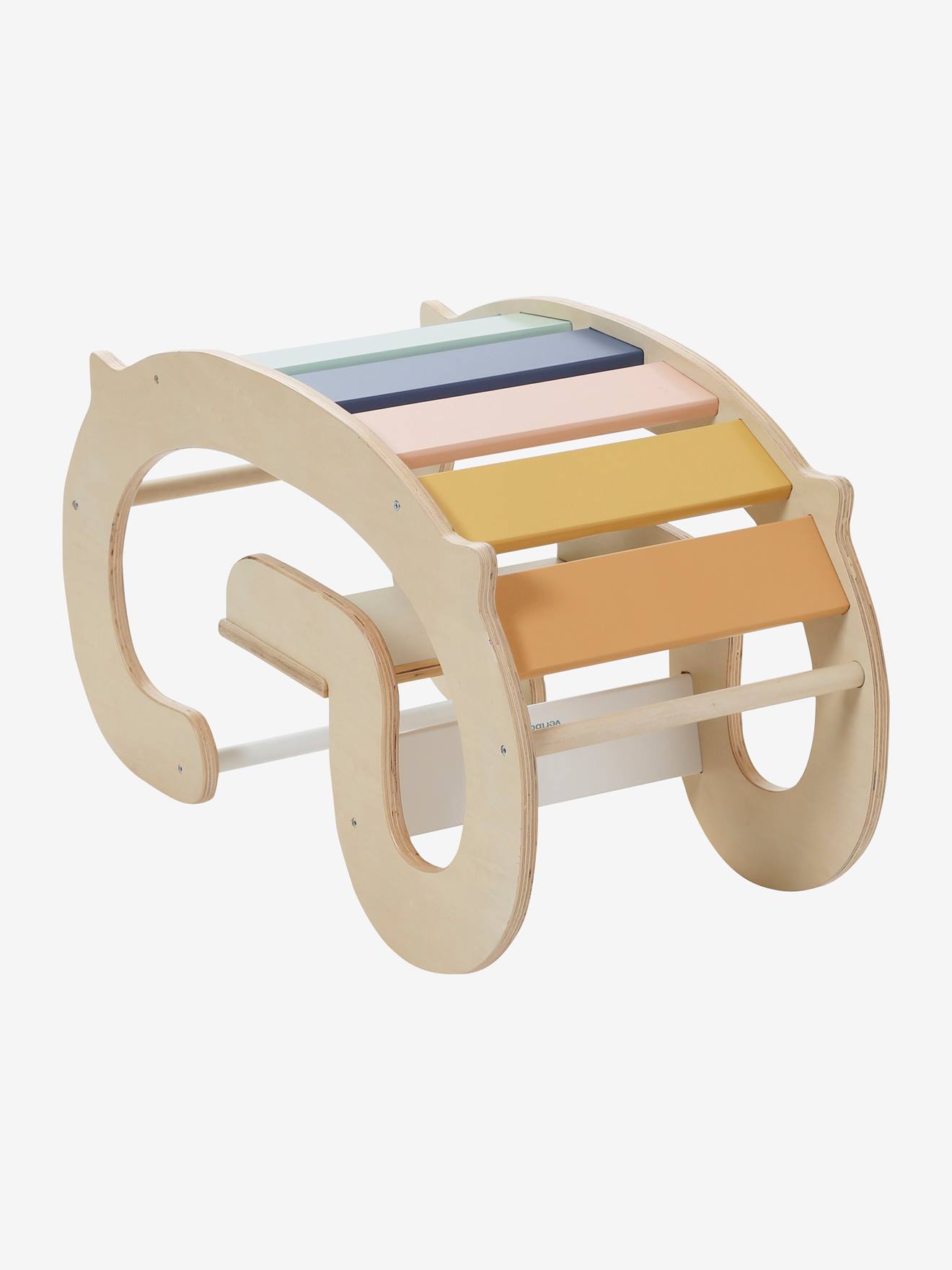 Vertbaudet Indoor-Wippe, Holz FSC - beige