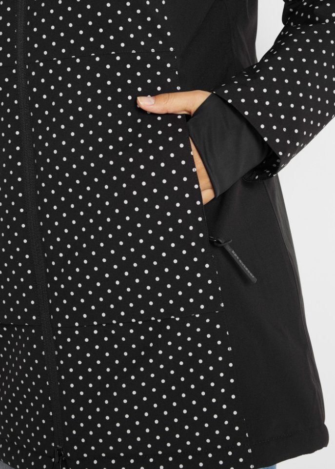 Funktions-Longjacke mit reflektierenden Details