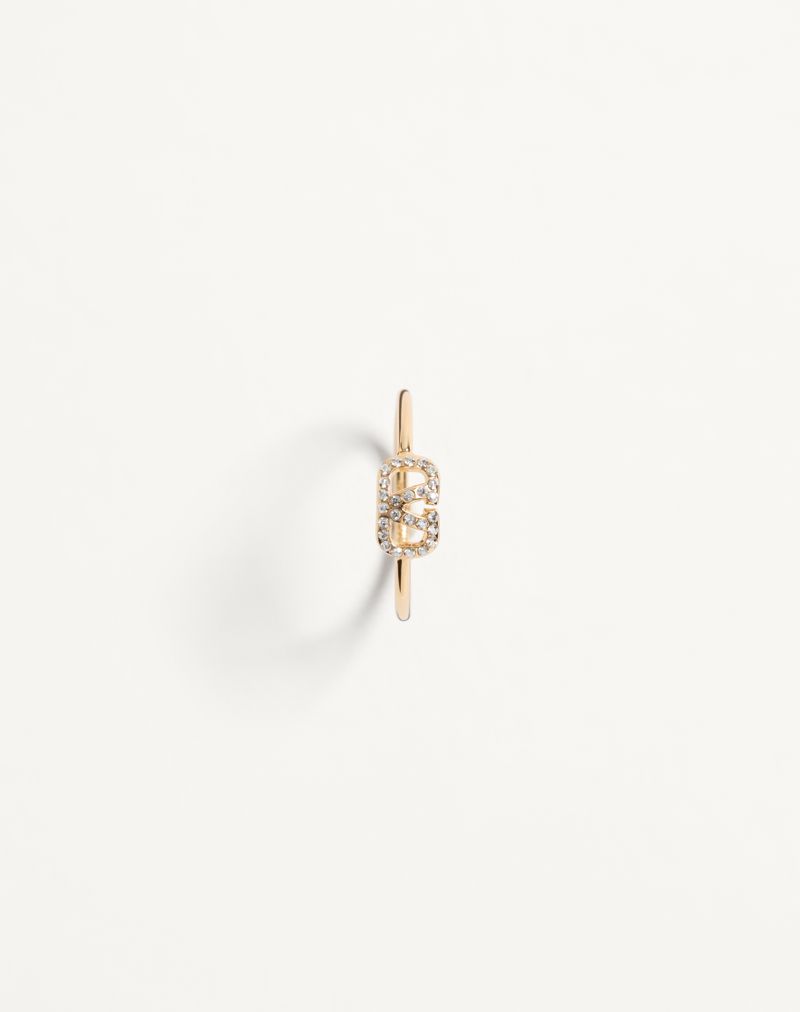 Anel exclusivo VLogo em metal e cristais Swarovski®