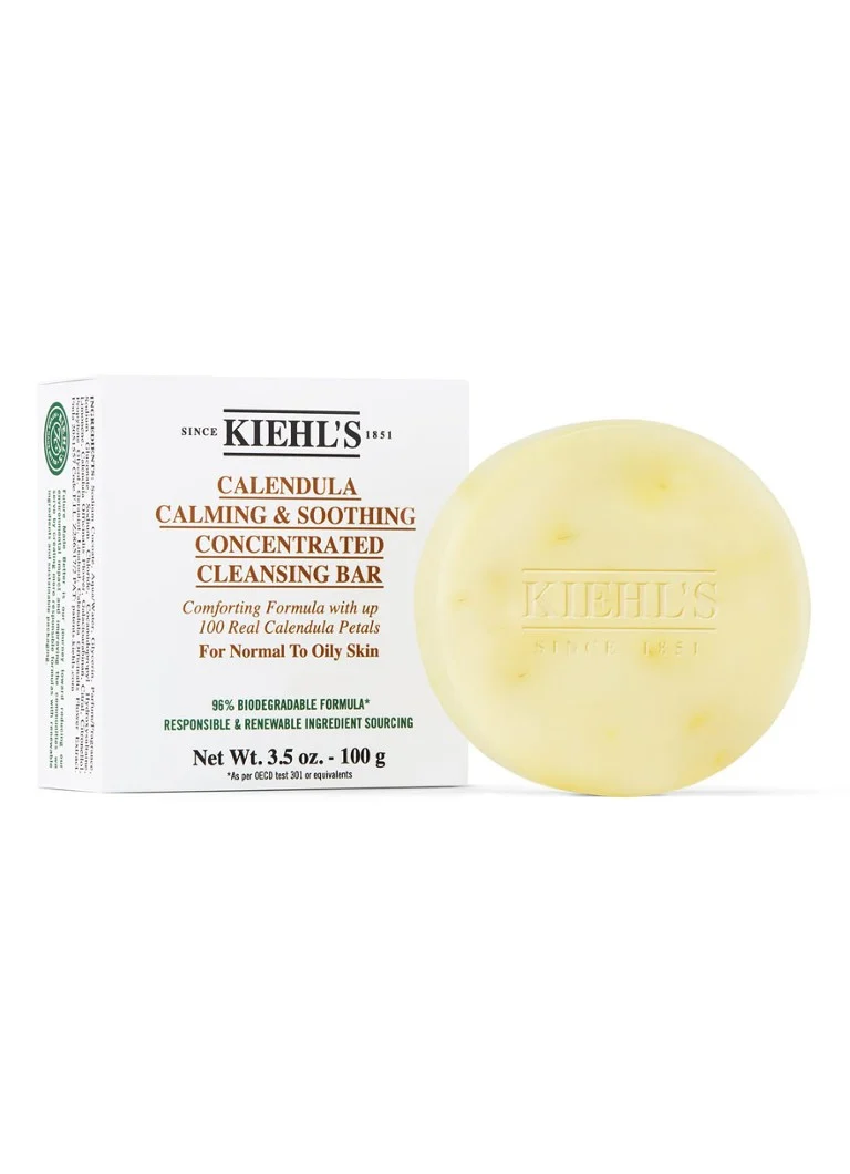 Kiehl's Calendula nomierinošais un mīkstinošais koncentrētais sejas tīrīšanas ziepes - sejas tīrīšana