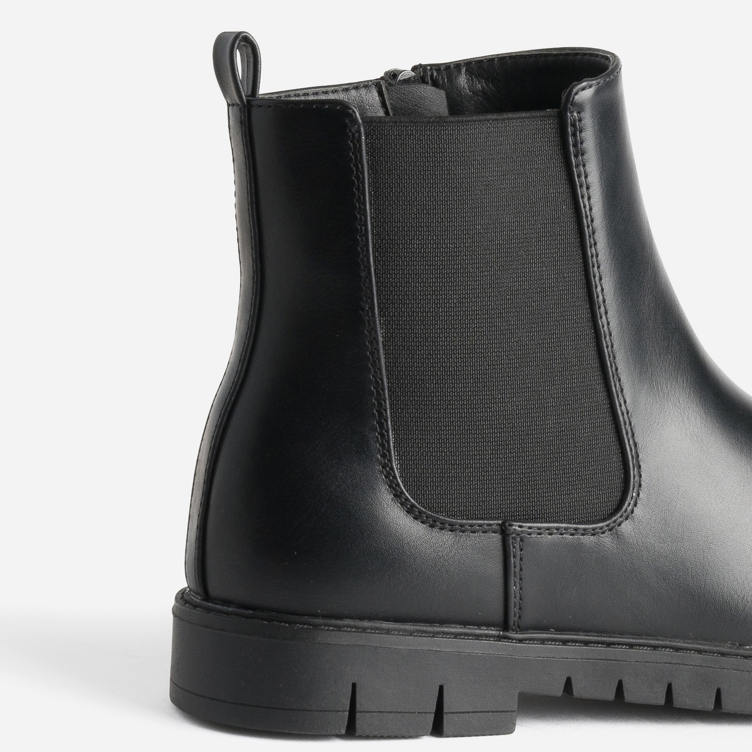 Chelsea boots BUGGY noir à semelle crantée