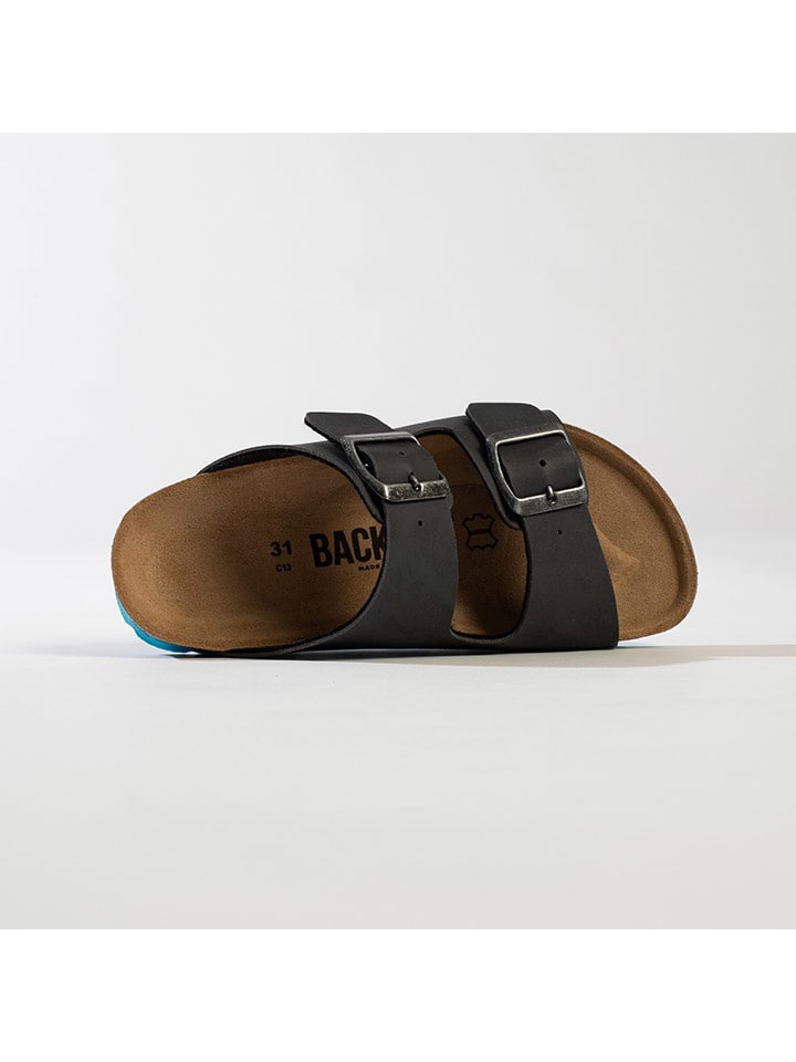 BACKSUN Pantoletten in Schwarz günstig kaufen
