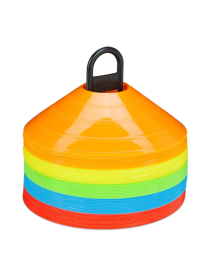 relaxdays 50x Markierungshütchen in Bunt günstig kaufen onesize