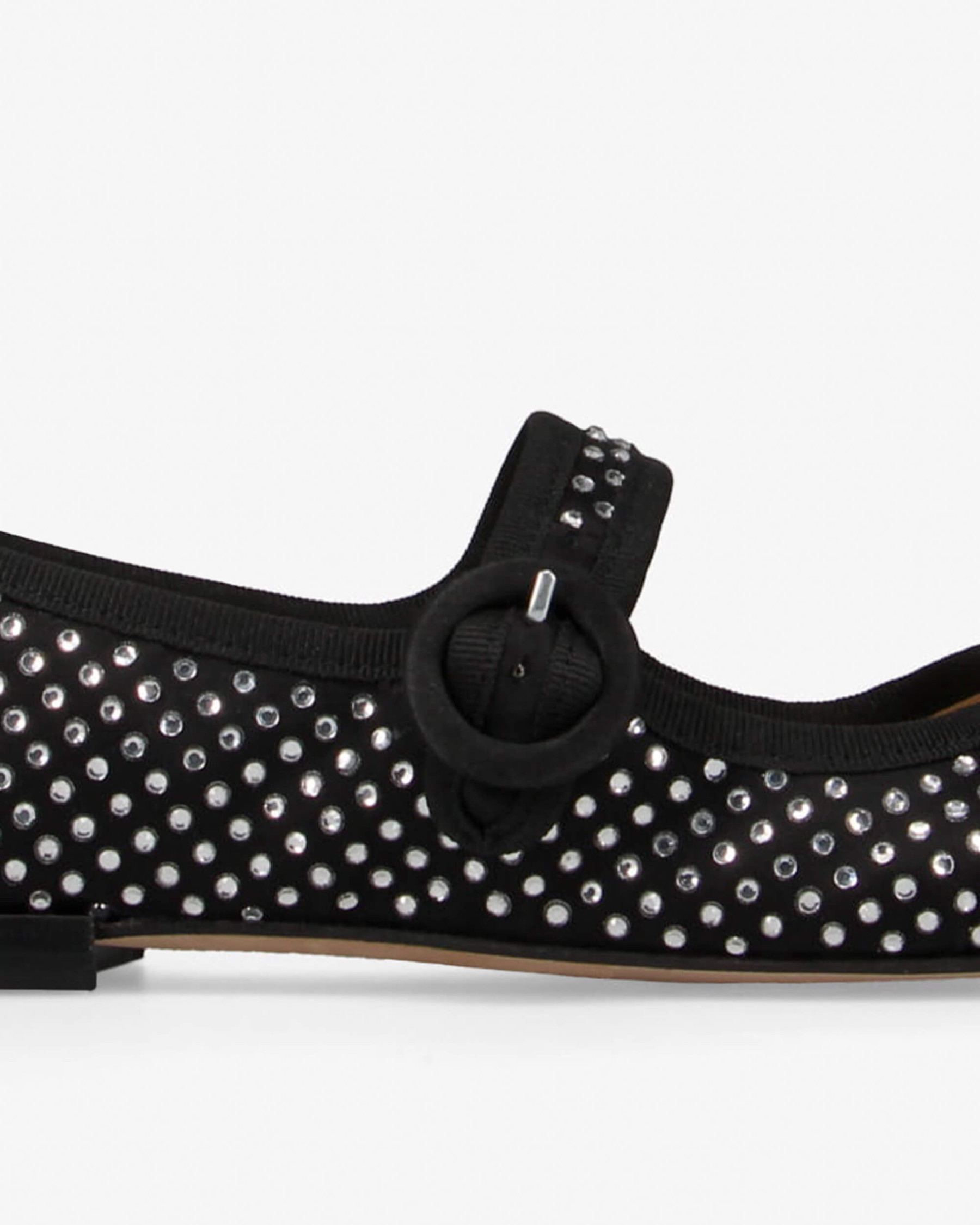 Georgia square-toe Mary Janes - Strass