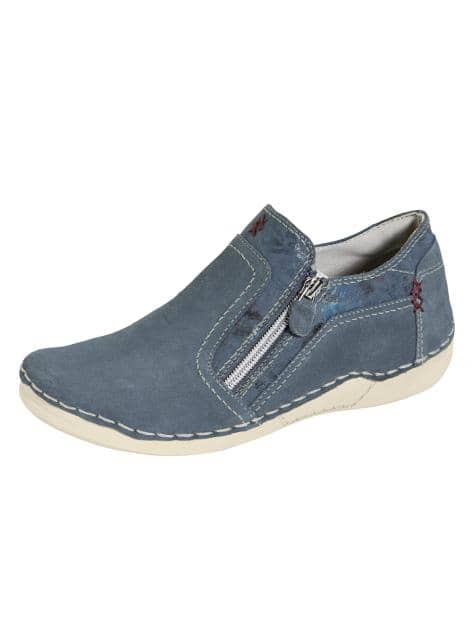 Slipper mit Reißverschluss