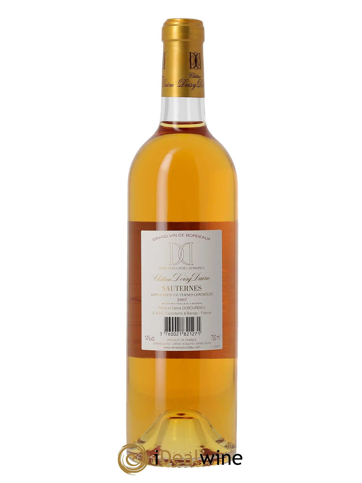 Château Doisy Daëne 2ème Grand Cru Classé  2007 - Lot de 1 Bouteille