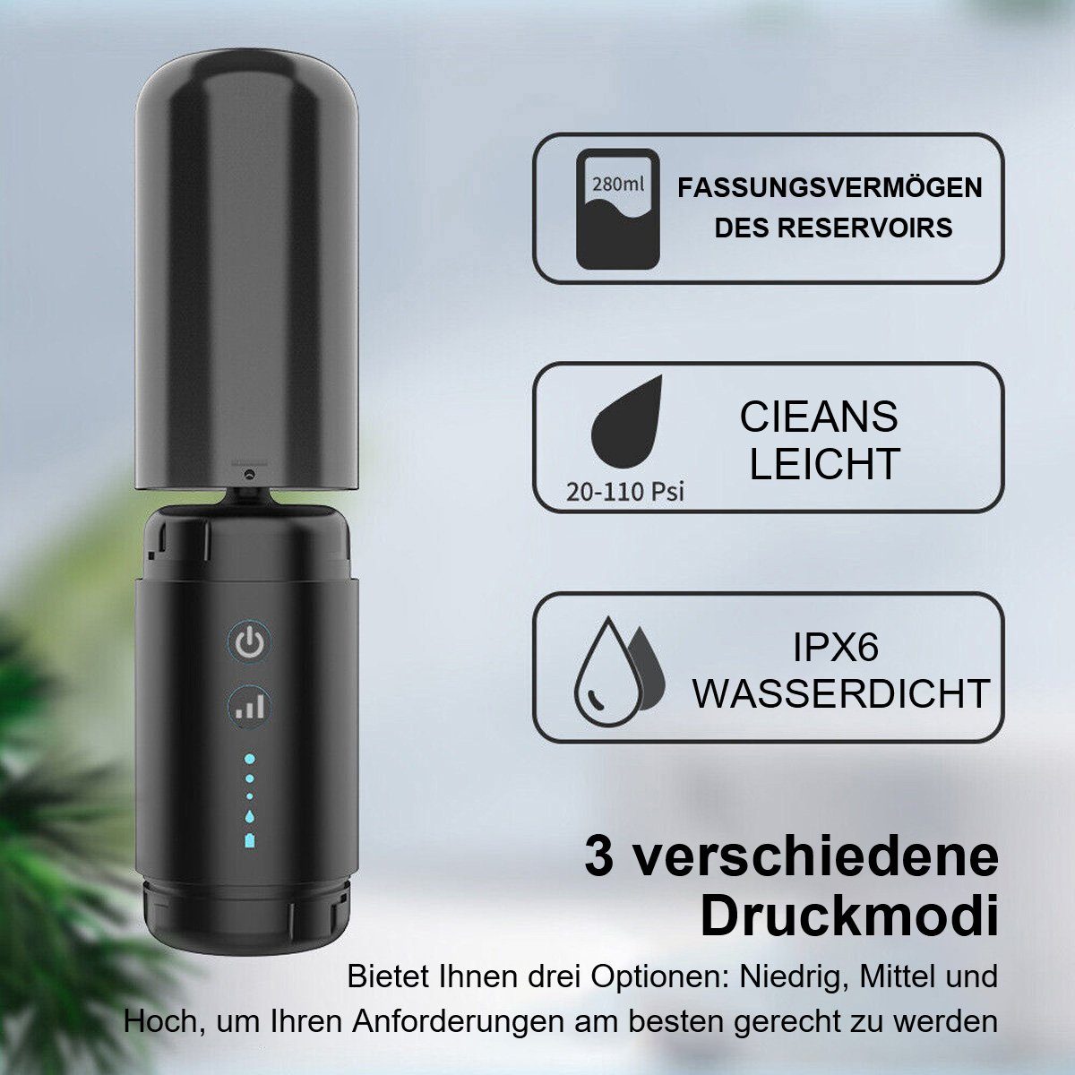 flowgoer Ohrenreiniger Elektrische Ohrenreiniger: Intelligente Ohrenreiniger und -reiniger, Reinigung – Elektrischer Ohrspüler für effektive Ohrwachs-Entfernung