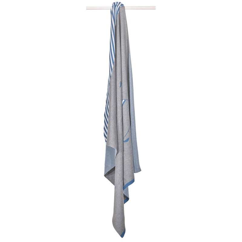 Couverture maille Blue baleine
