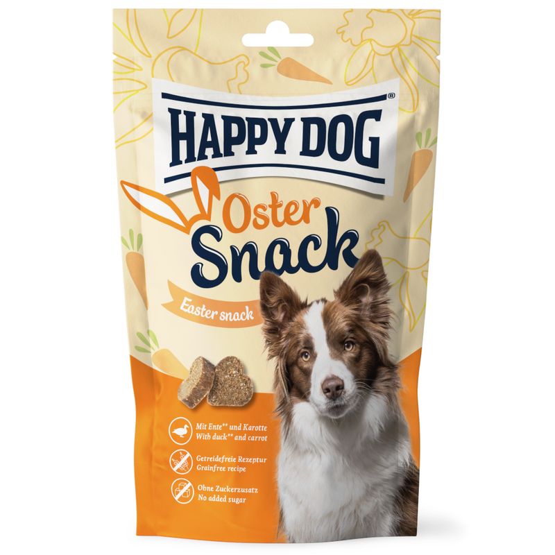 Happy Dog Oster Snack mit Ente & Karotte zu TOP-Preisen | bitiba