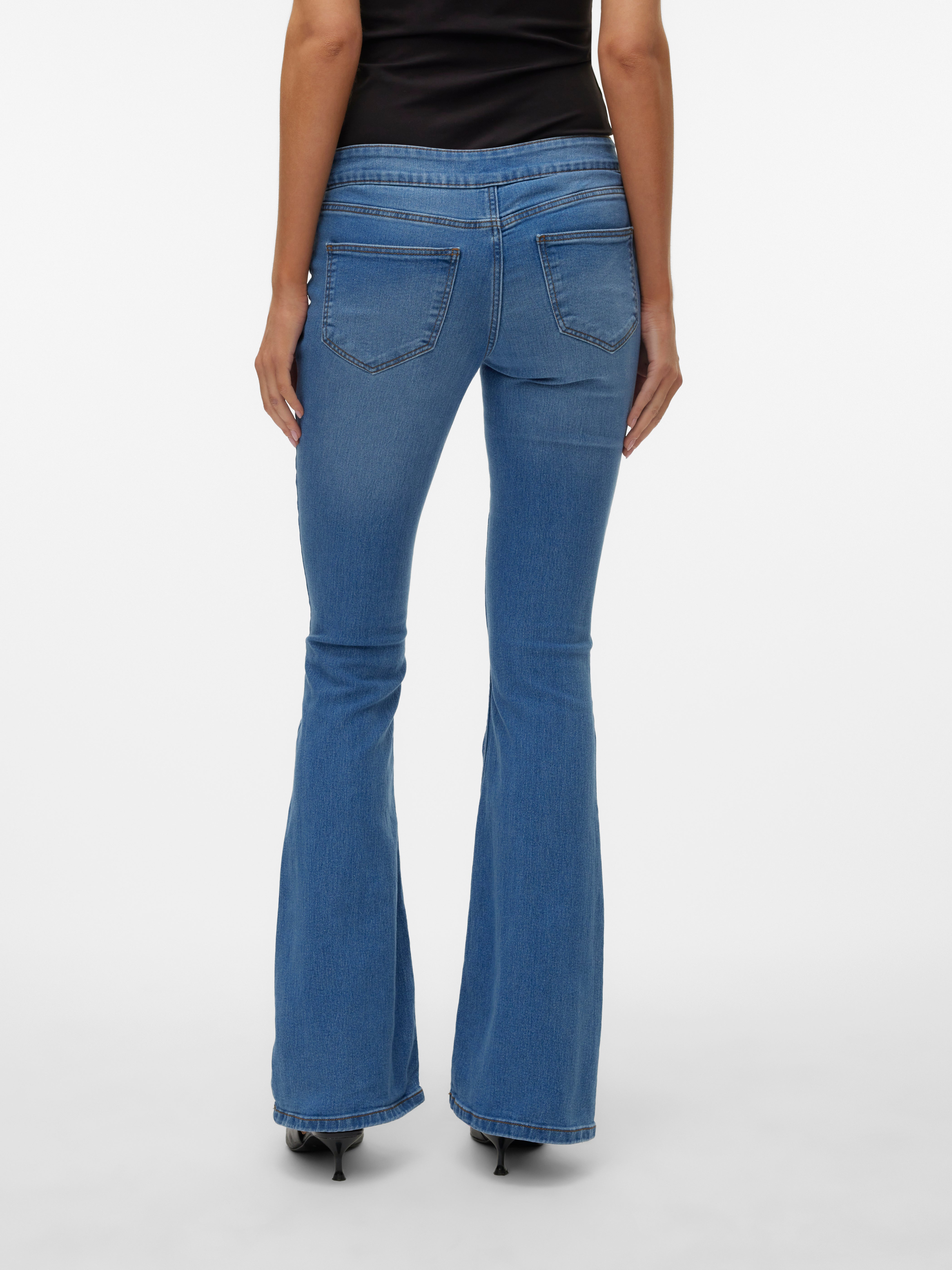 VMSIGI Niedrige Taille Ausgestellt Jeans