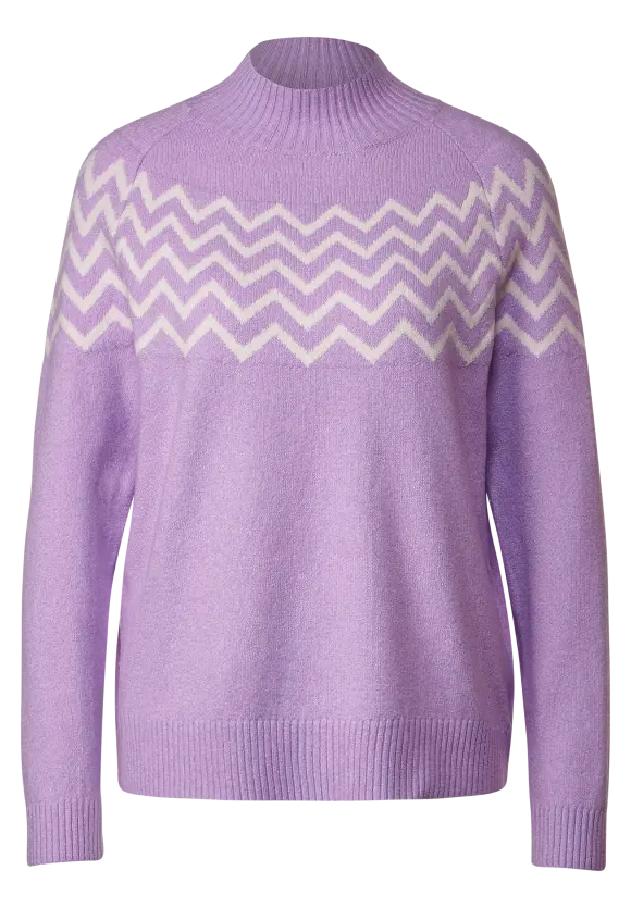 Street One Pullover mit Stehkragen