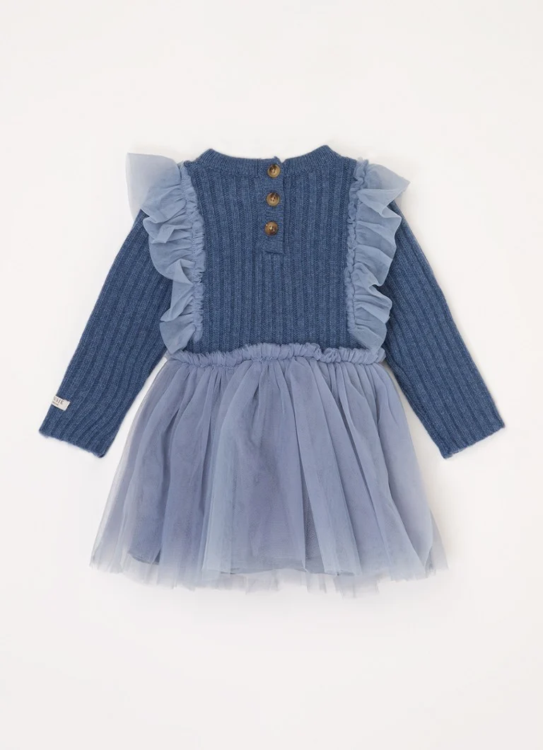 Rochie-tunică Billie de la Donsje Amsterdam, confecționată dintr-un amestec de lână merinos