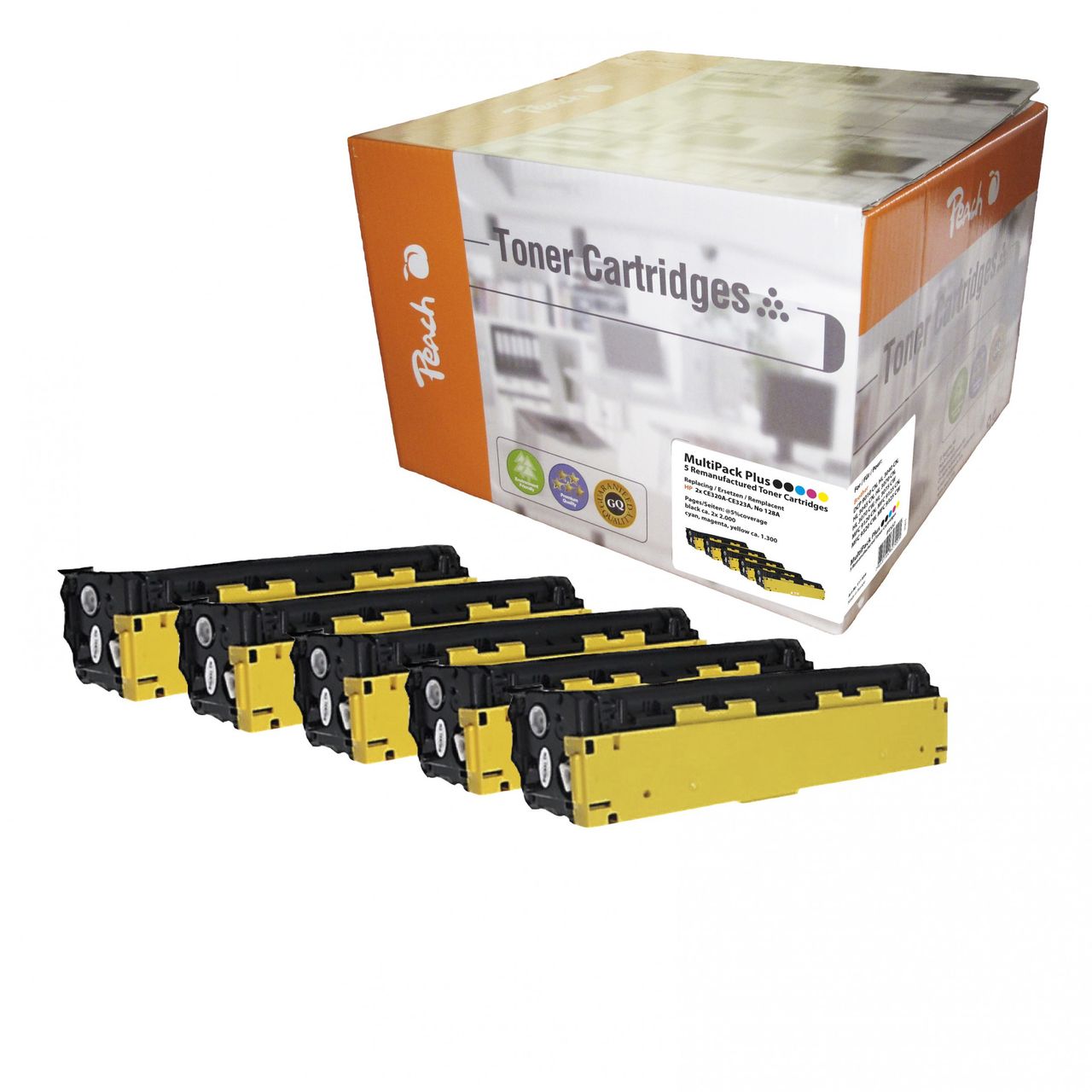 Peach Spar Pack Plus Tonermodule ersetzt HP No. 128A