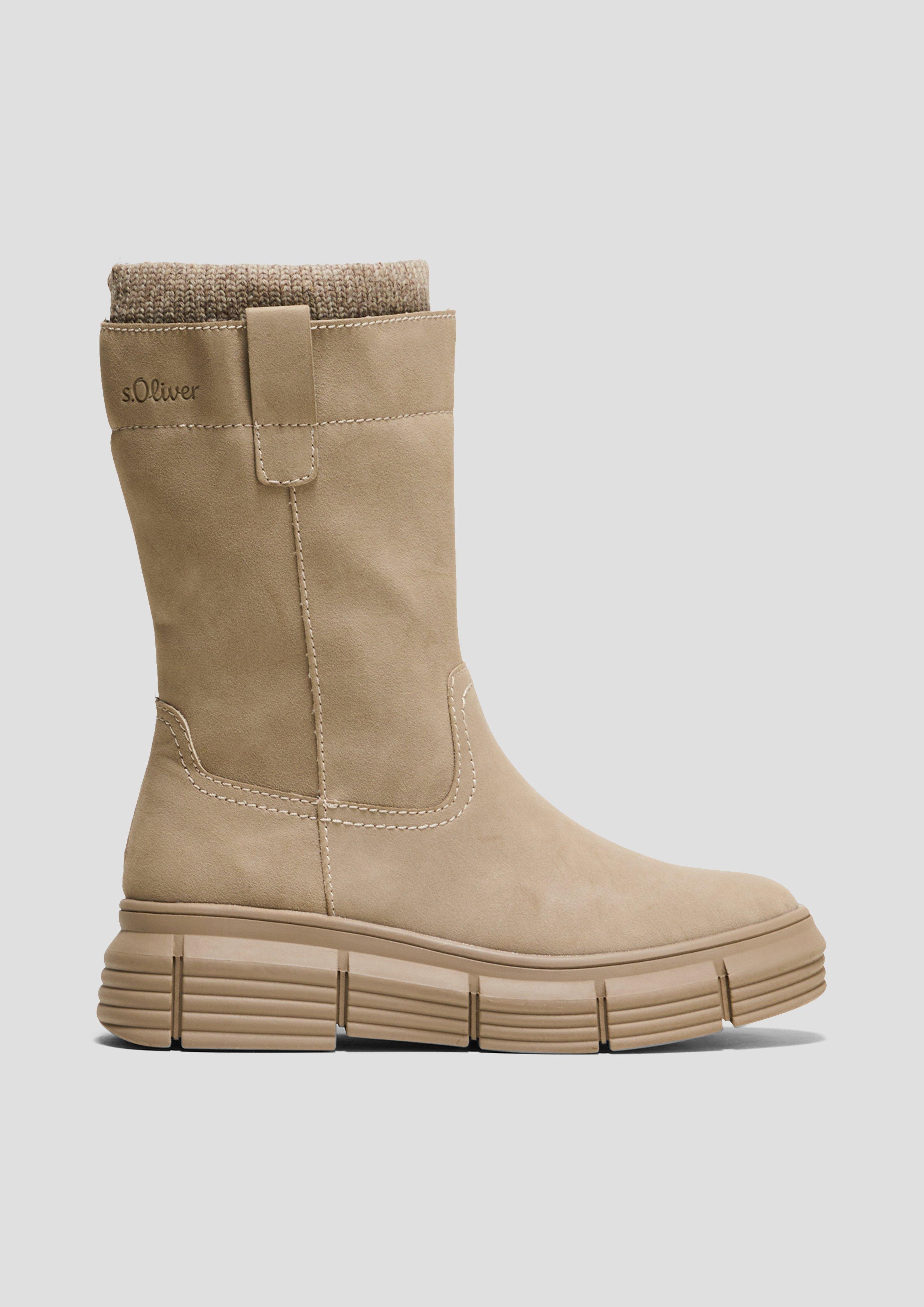 Stiefel in Veloursleder-Optik  6008698-341