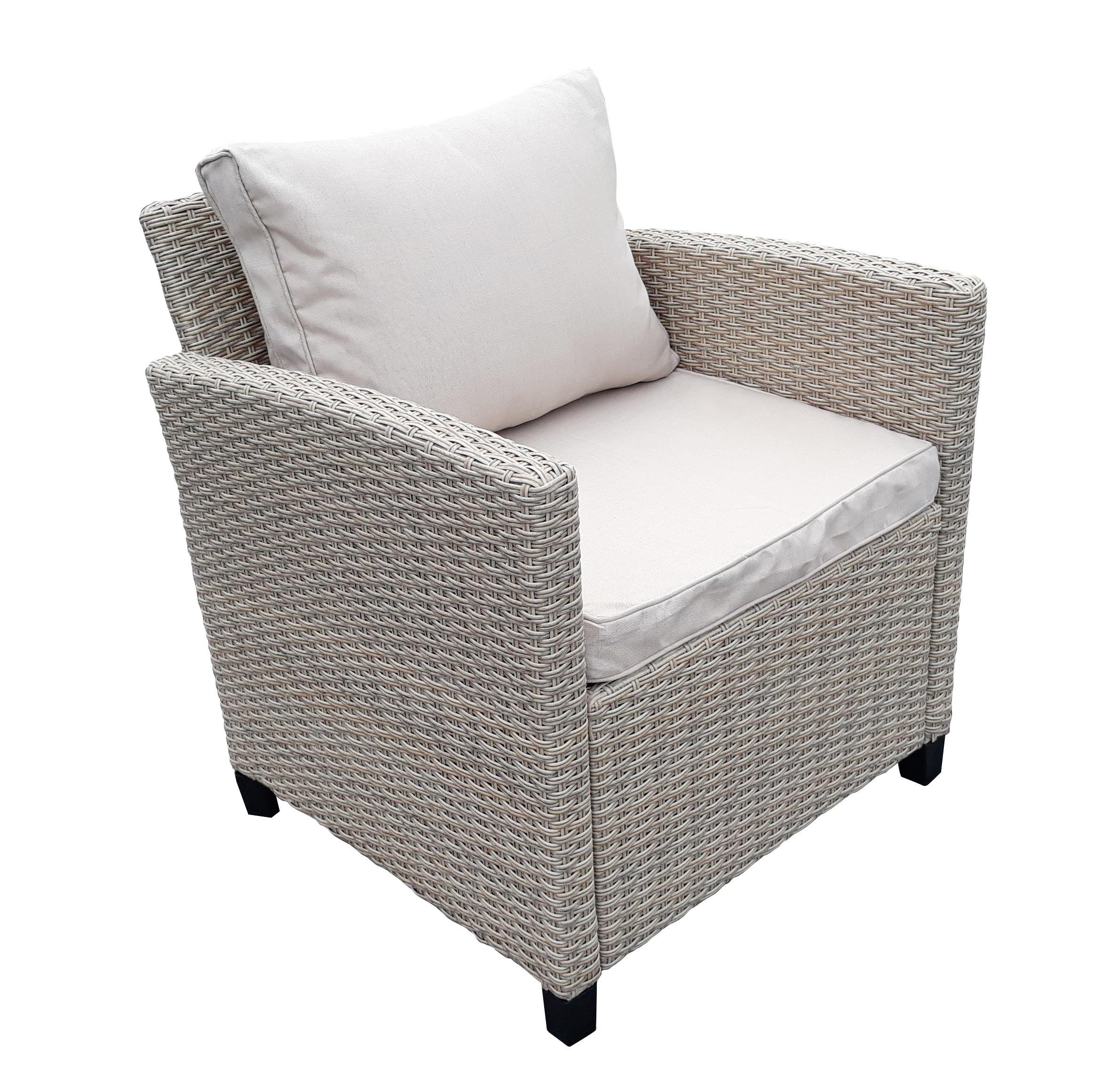 Green Spirit Loungeset Garten Sitzgruppe Madeira, beige, (Set, 6-tlg)