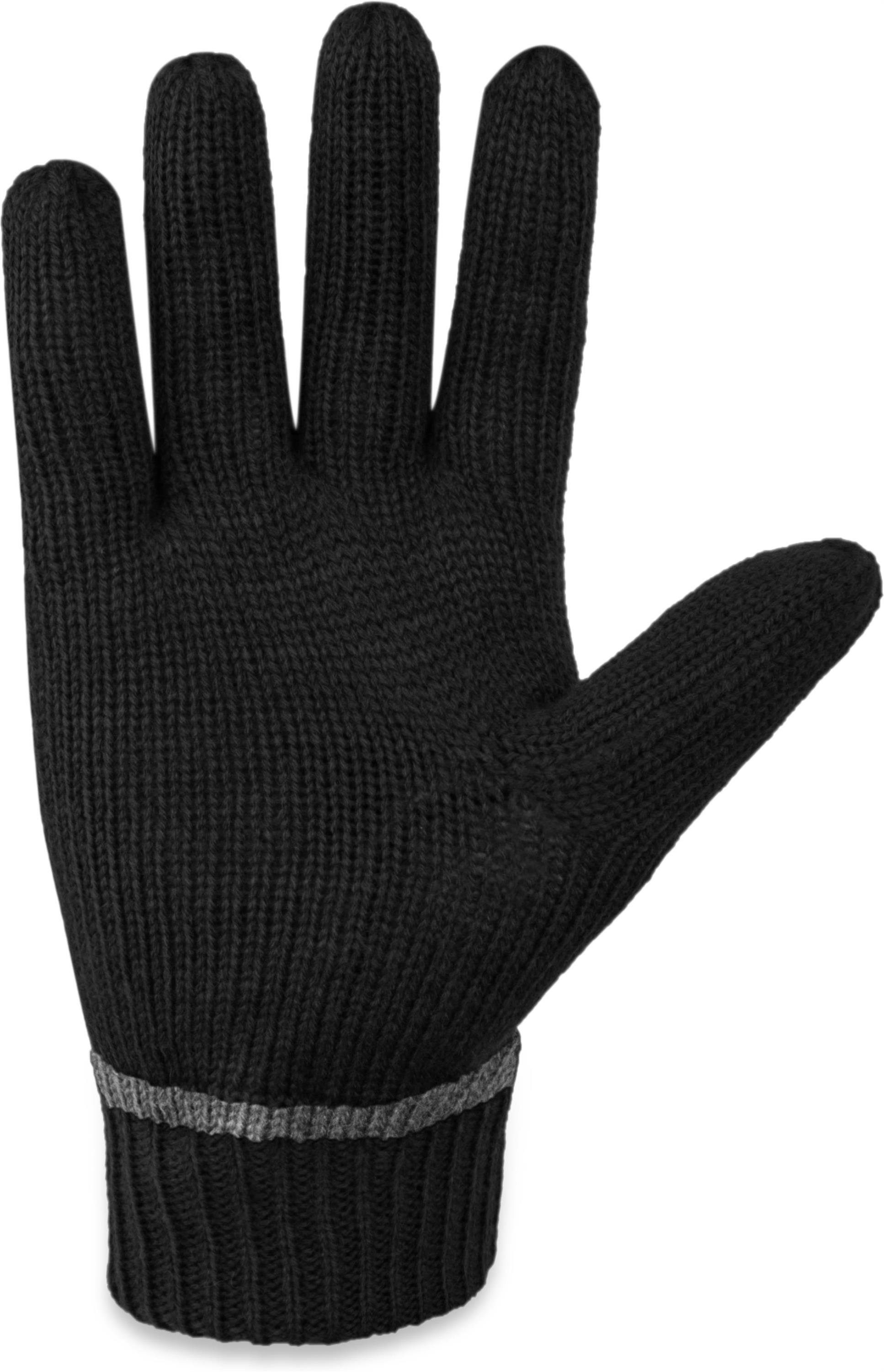 normani Strickhandschuhe Edmonton Wollhandschuhe Winter- Fingerhandschuhe mit Thinsulate™ Thermofutter und Fleece Innenmaterial für Damen und Herren