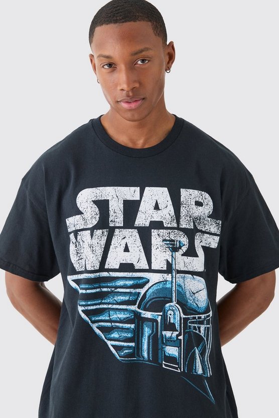Oversize T-Shirt mit lizenziertem Star Wars Print
