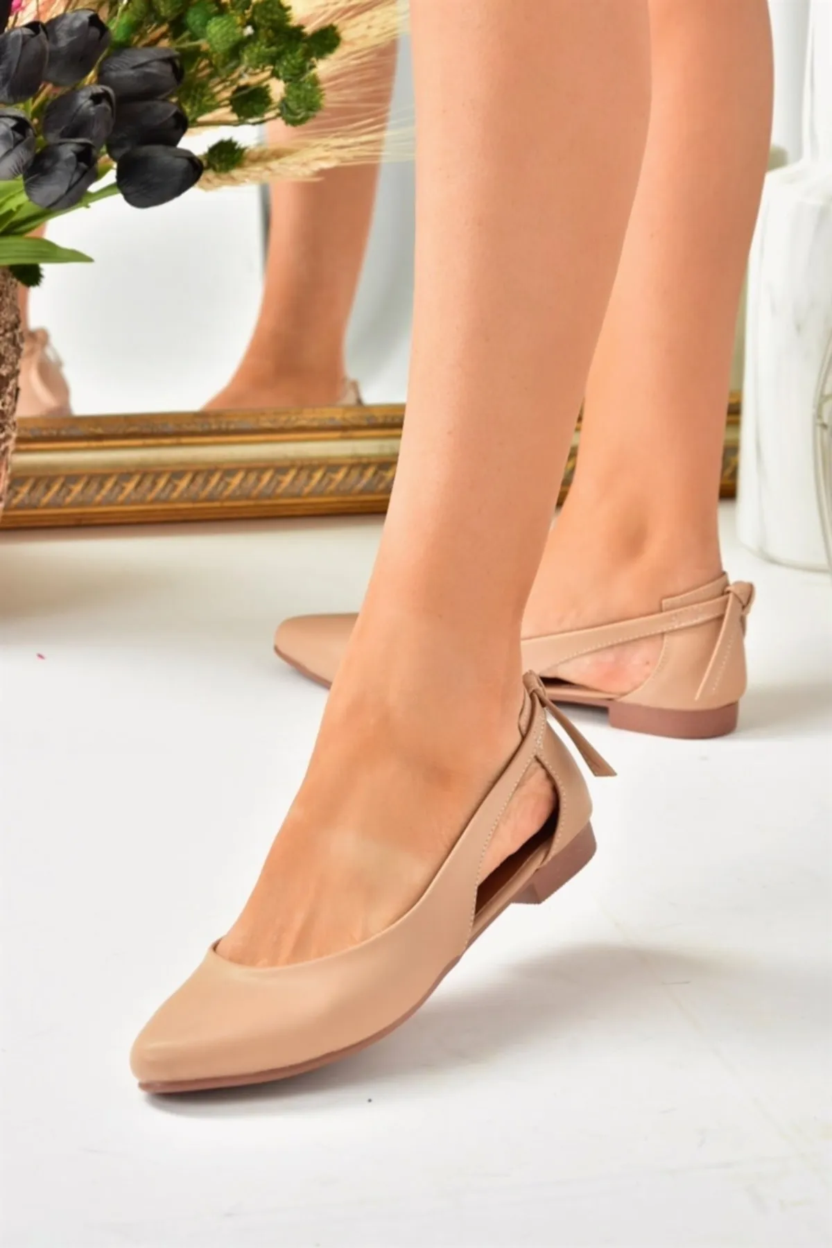 Fox Shoes  Hellbraune Ballerinas für Damen H726324009